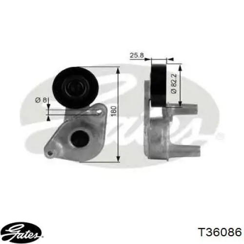 Натяжной ролик T36086 Gates
