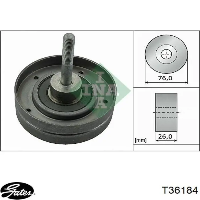 Паразитный ролик приводного ремня Volvo 31686027 цена, от 16.22 USD