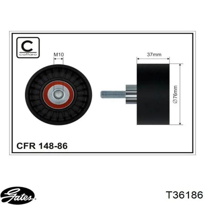 Паразитный ролик приводного ремня Ford 1097574 цена, от 9.34 USD