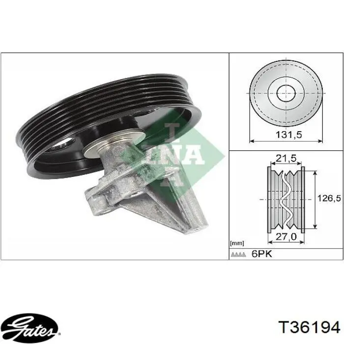 Паразитный ролик приводного ремня Renault (RVI) 7700274039 цена, от 50.94 USD