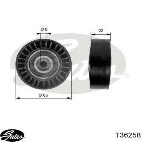 Паразитный ролик приводного ремня Denckermann P320006 цена, от 17.14 USD