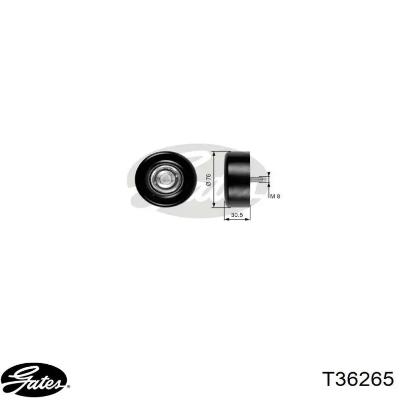 Паразитный ролик T36265 Gates