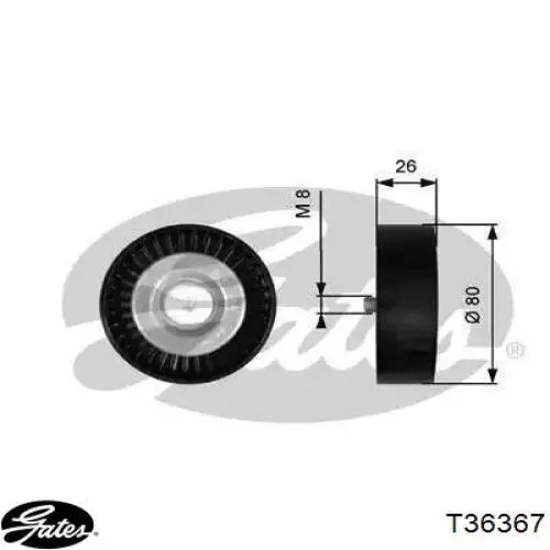 T36367 Gates rolo parasita da correia de transmissão