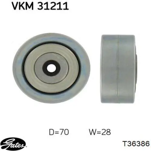 Паразитный ролик приводного ремня NTN GA35734 цена, от 35.22 USD