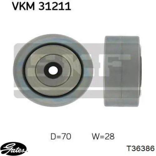 Паразитный ролик GA35734 NTN