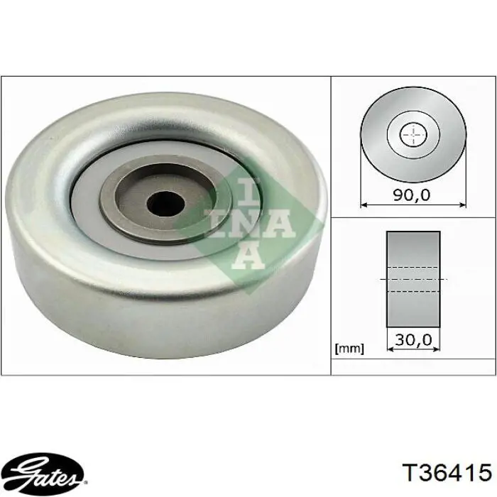 Паразитный ролик T36415 Gates
