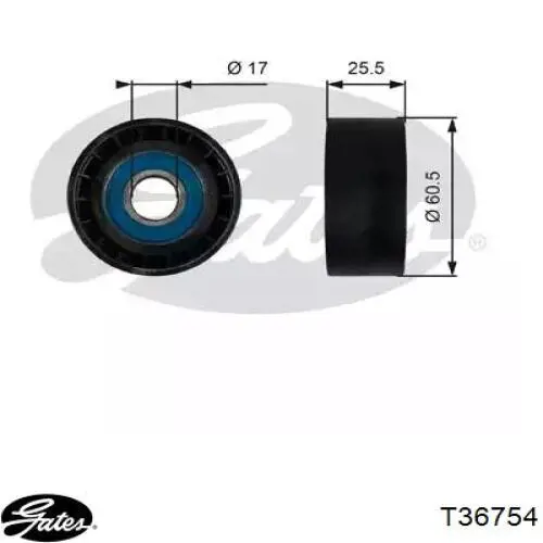 Rolo de reguladora de tensão da correia de transmissão para Ford Galaxy (WA6)