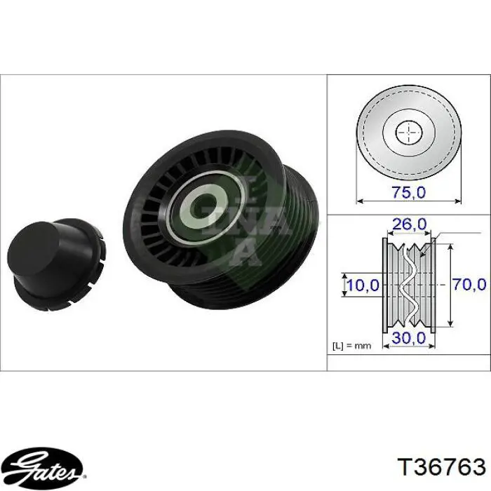 Ролик паразитный Hutchinson T0700