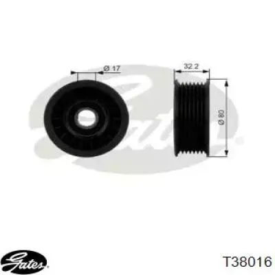 Натяжной ролик Gates T38016 цена, от 12.19 USD