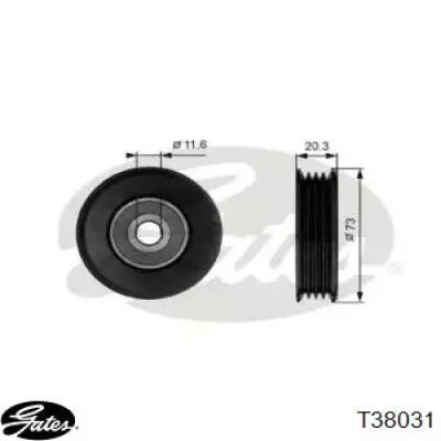 Натяжной ролик Gates T38031 цена, от 37.64 USD