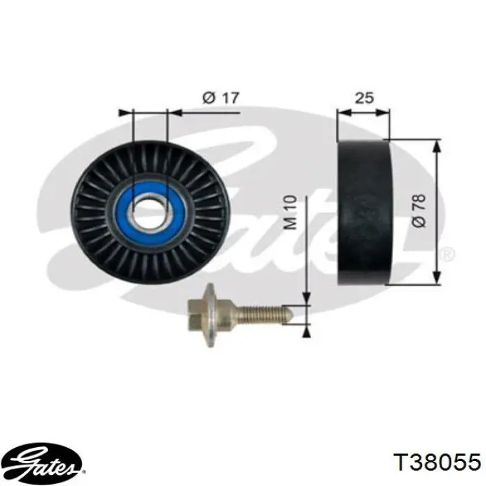 575160 Peugeot/Citroen Ролик приводного ремня, паразитный