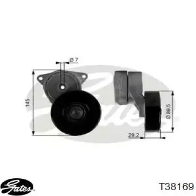 Купить T38169 Gates Натяжитель приводного ремня