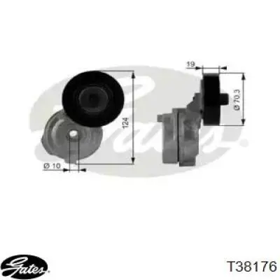 Натяжитель приводного ремня T38176 Gates