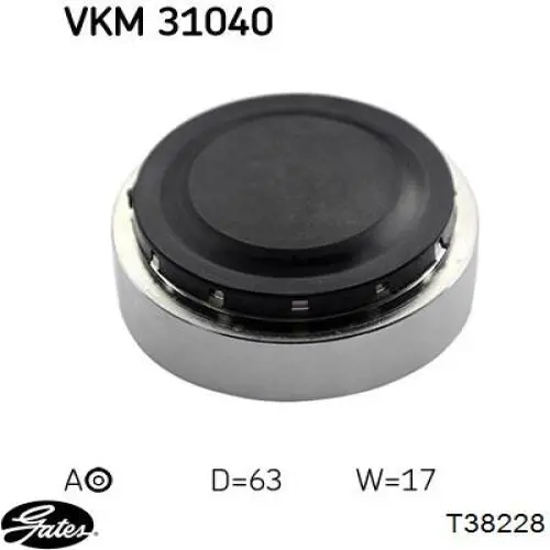 Купить T38228 Gates Натяжной ролик