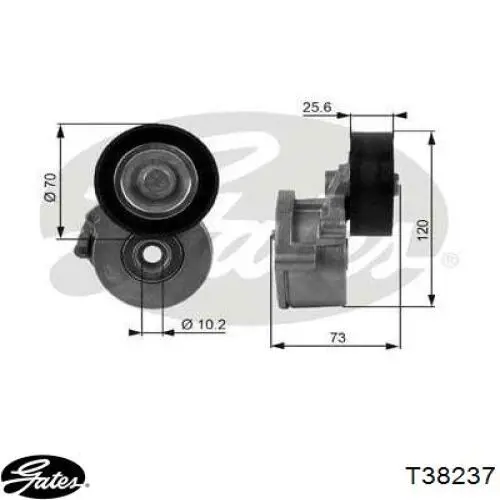 Натяжитель приводного ремня T38237 Gates
