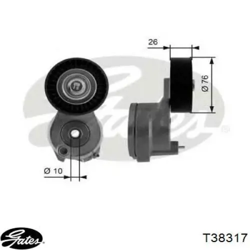 Роликовий модуль натяжителя ремня AND 50145012 цена, от 13.44 USD