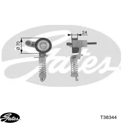 Натяжитель приводного ремня 90531965 Opel