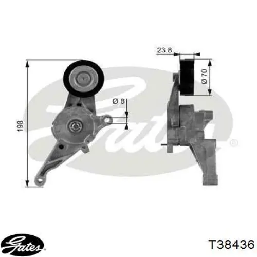 Роликовий модуль натяжителя ремня Autotechteile 3903006 цена, от 25.47 USD