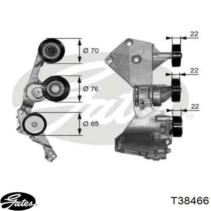 Натяжитель приводного ремня A6682020540 Mercedes