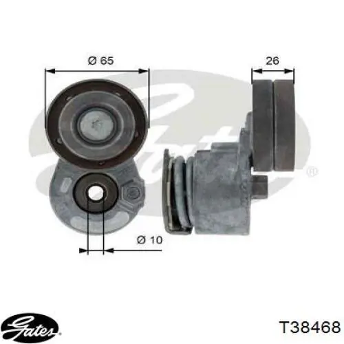 Роликовий модуль натяжителя ремня BSG 65615012 цена, от 47.30 USD