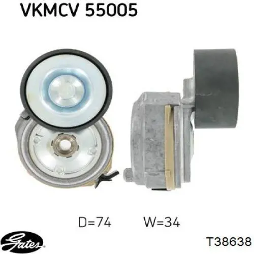 Купить 22196 Sampa Otomotiv‏ Натяжитель приводного ремня