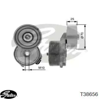 Натяжитель приводного ремня T38656 Gates