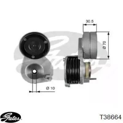 Натяжитель приводного ремня T38664 Gates