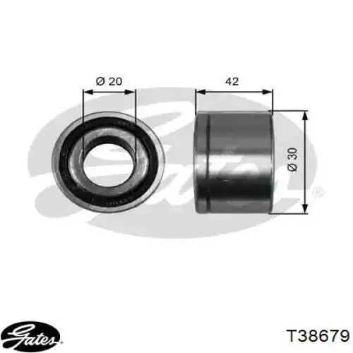 T38679 Gates натяжной ролик