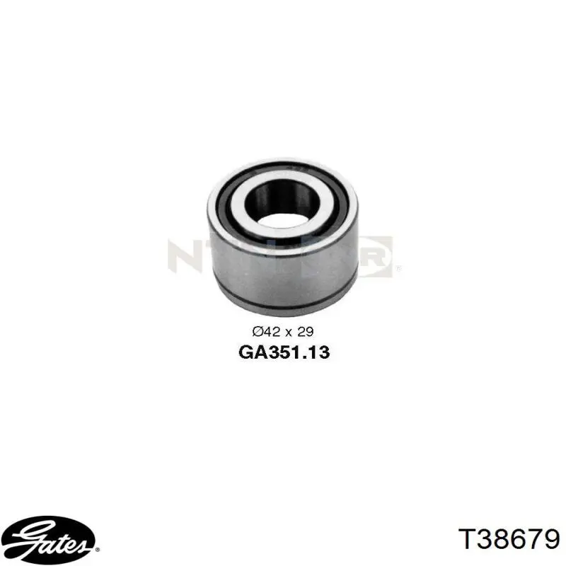 Подшипник натяжителя приводного ремня Gates T38679 цена, от 7.90 USD