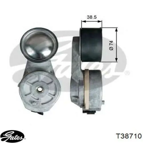 Купить T38710 Gates Натяжитель приводного ремня