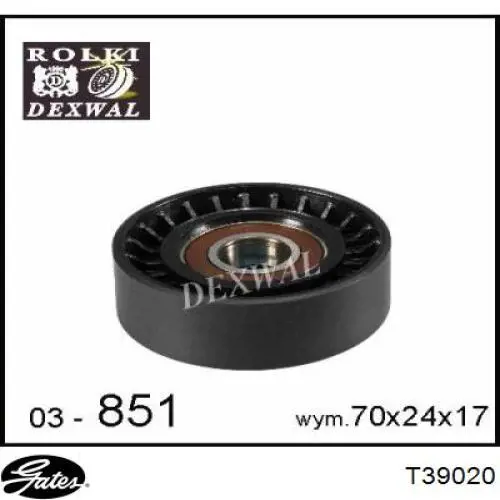 Натяжной ролик T39020 Gates