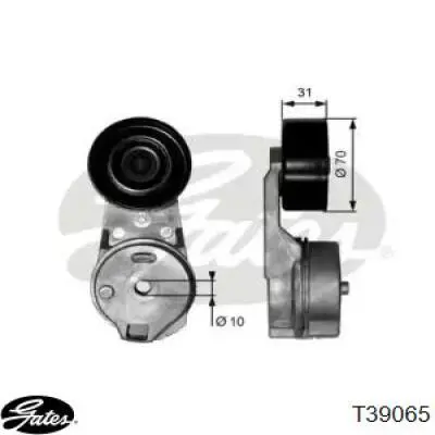 Натяжная планка поликлинового ремня Kamoka R0387