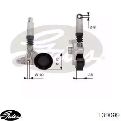 Купить T39099 Gates Натяжитель приводного ремня
