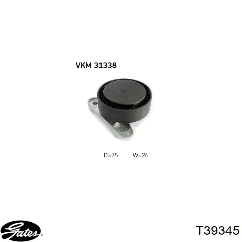 Ролик натяжителя приводного ремня A.b.a YD500871