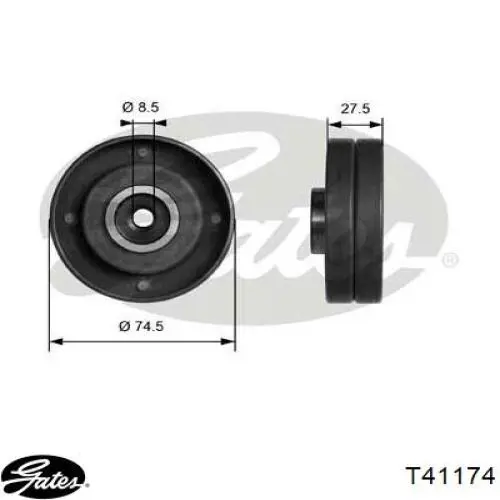 Паразитный ролик ГРМ T41174 Gates