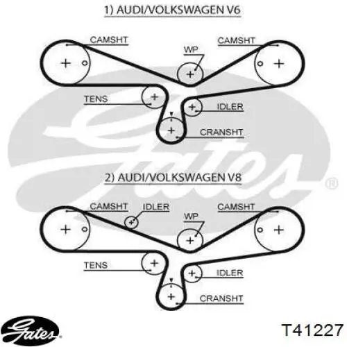 T41227 Gates Паразитный ведущий ролик