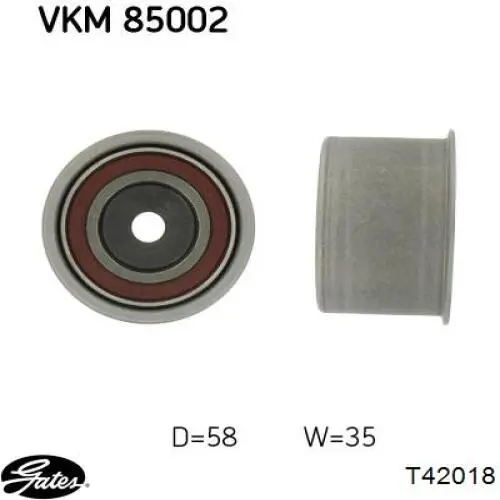 Обводной ролик ремня ГРМ Chrysler MD319022 цена, от 12.77 USD