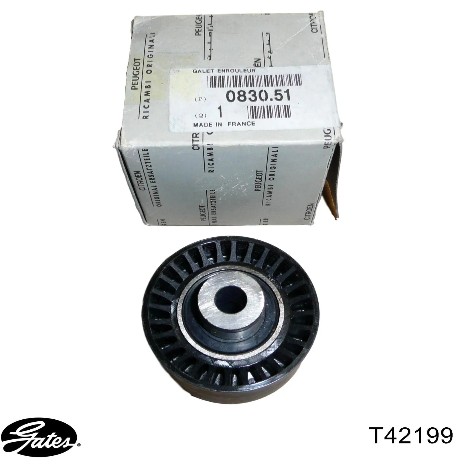 Купить T42199 Gates Ведуший ролик ГРМ