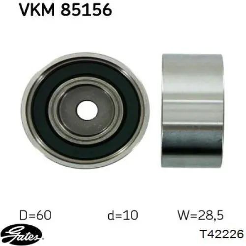 Купить T42226 Gates Ведуший ролик ГРМ