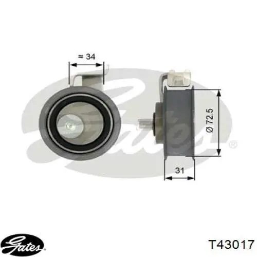 Ролик натяжителя Kamoka R0220
