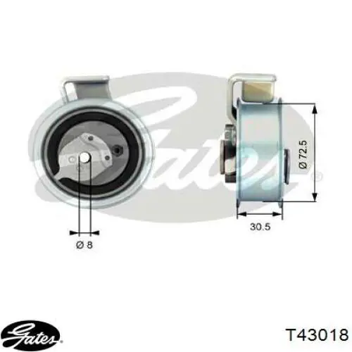 Ролик натяжителя ремня газораспределения Dello/Automega 130043010 цена, от 34.87 USD