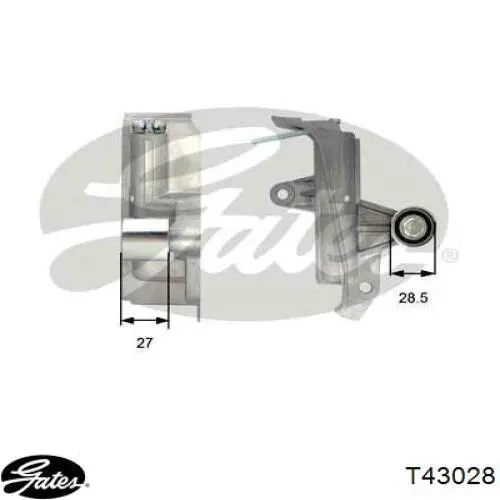 Натяжной ролик ГРМ Gates T43028