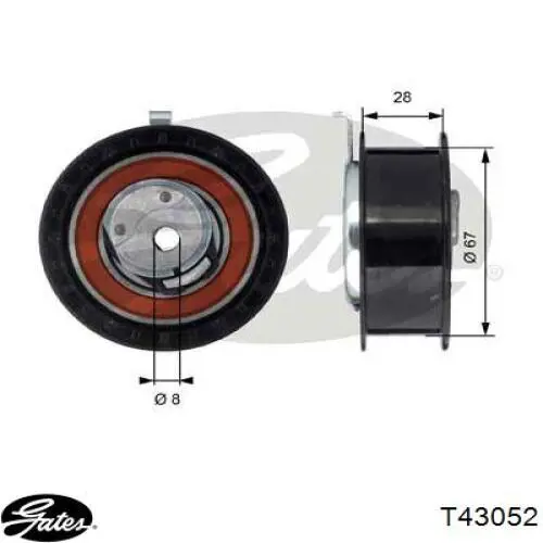 Ролик натяжителя ремня газораспределения FAI T9493 цена, от 30.48 USD