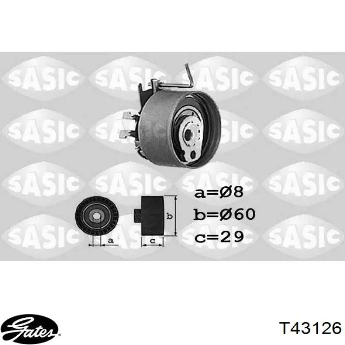 Ролик ГРМ 80142 Asam