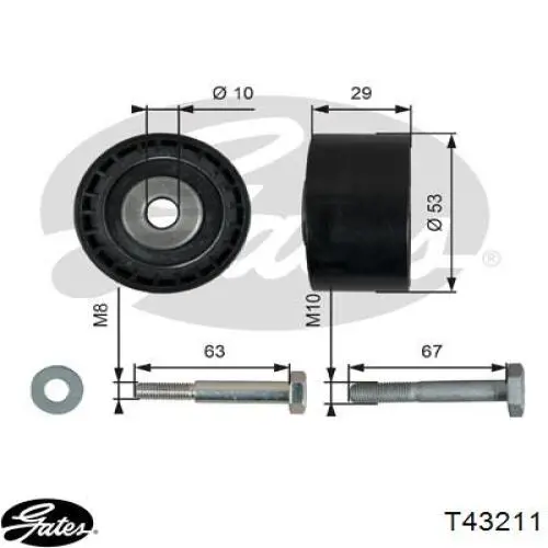 636931 Opel Ролик натяжителя ремня ГРМ