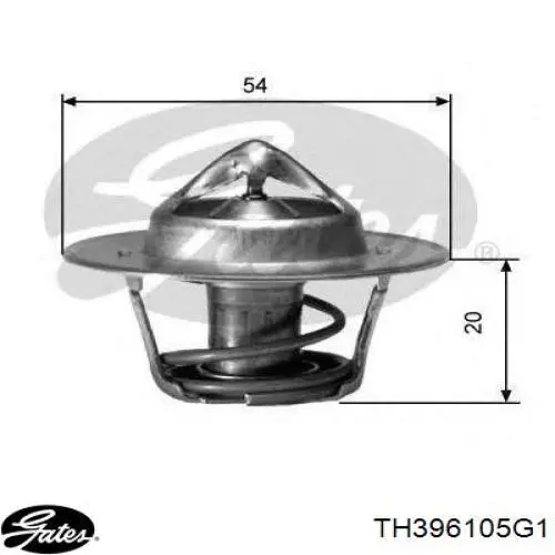 Кожух термостата Gates TH396105G1 цена, от 69.13 USD