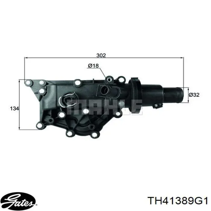 Корпус термостата D2R018TT Thermotec