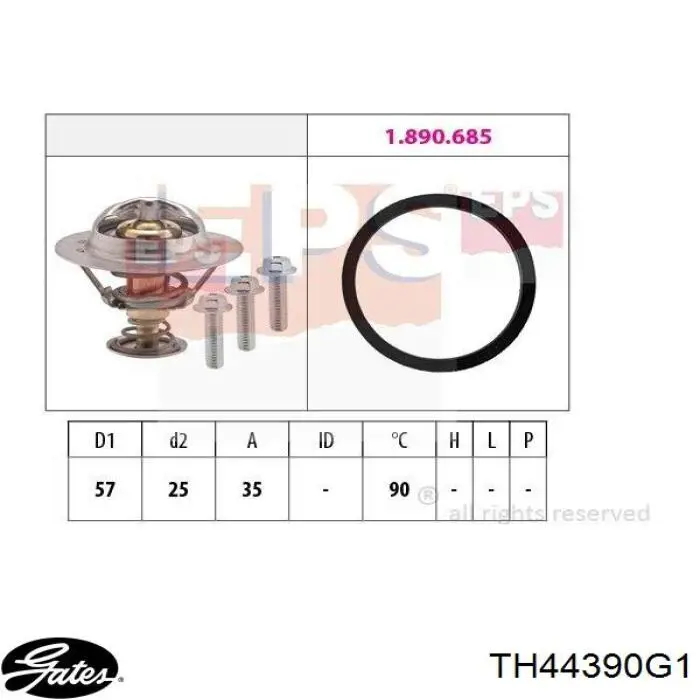 Купить 30713572 Volvo Автомобильный термостат
