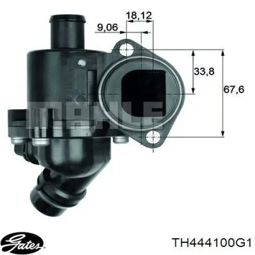 3F121057 AND Корпус термостата в сборе