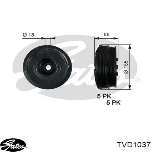 Шкив коленвала VD1030 Continental/Siemens